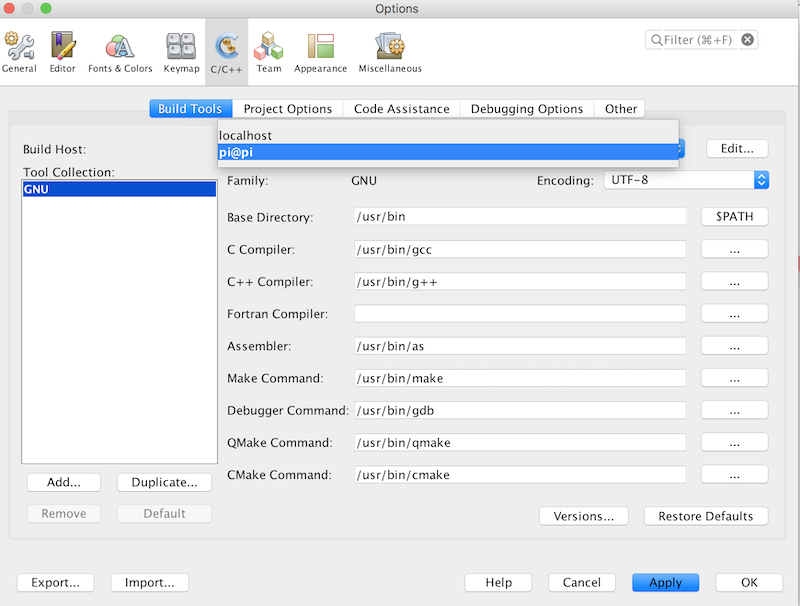 Configure the remote build host